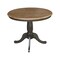 International Concepts Round 36 in Rd top ped table, 12 in leaf, 29.3 inh, dining Height, Hickory/Washed Coal, 36 W, 48 L K45-36RXT - alternate 7